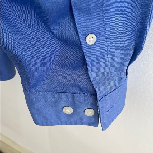 Eddie Bauer Blue Dress Shirt Classic Button-Down - Picture 7 of 9